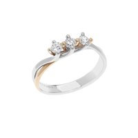Anillo Comete Mujer Trilogy in Oro Diamante ANB2578